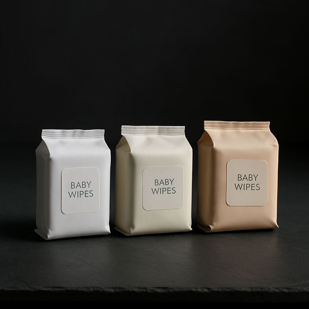 couches marque distributeur bébé - permet au lecteur de visualiser une comparaison côte à côte de différents formats et packagings de lingettes, renforçant le contenu comparatif de la section
