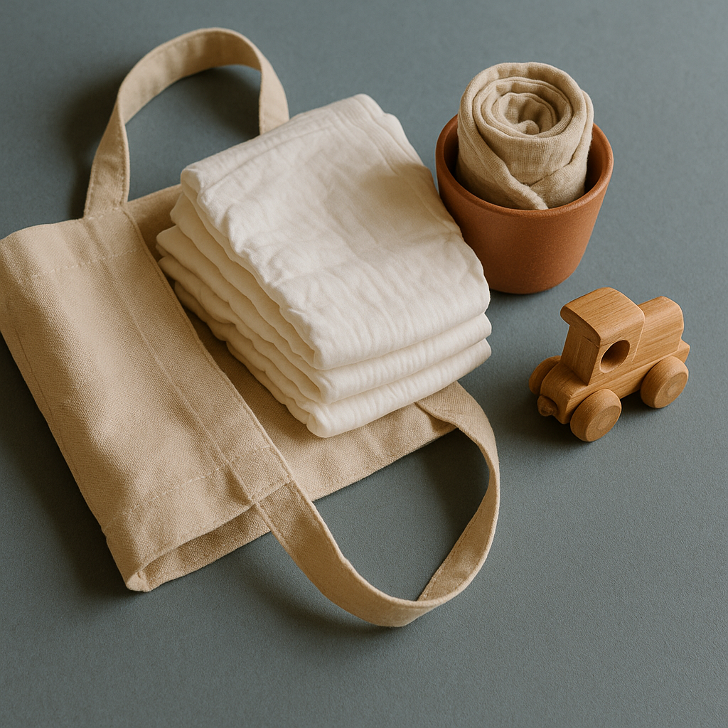 couches bébé voyage avion - met en scène l'organisation du sac pour un voyage en train avec bébé, illustrant de façon créative et concrète ce qu'il faut prévoir
