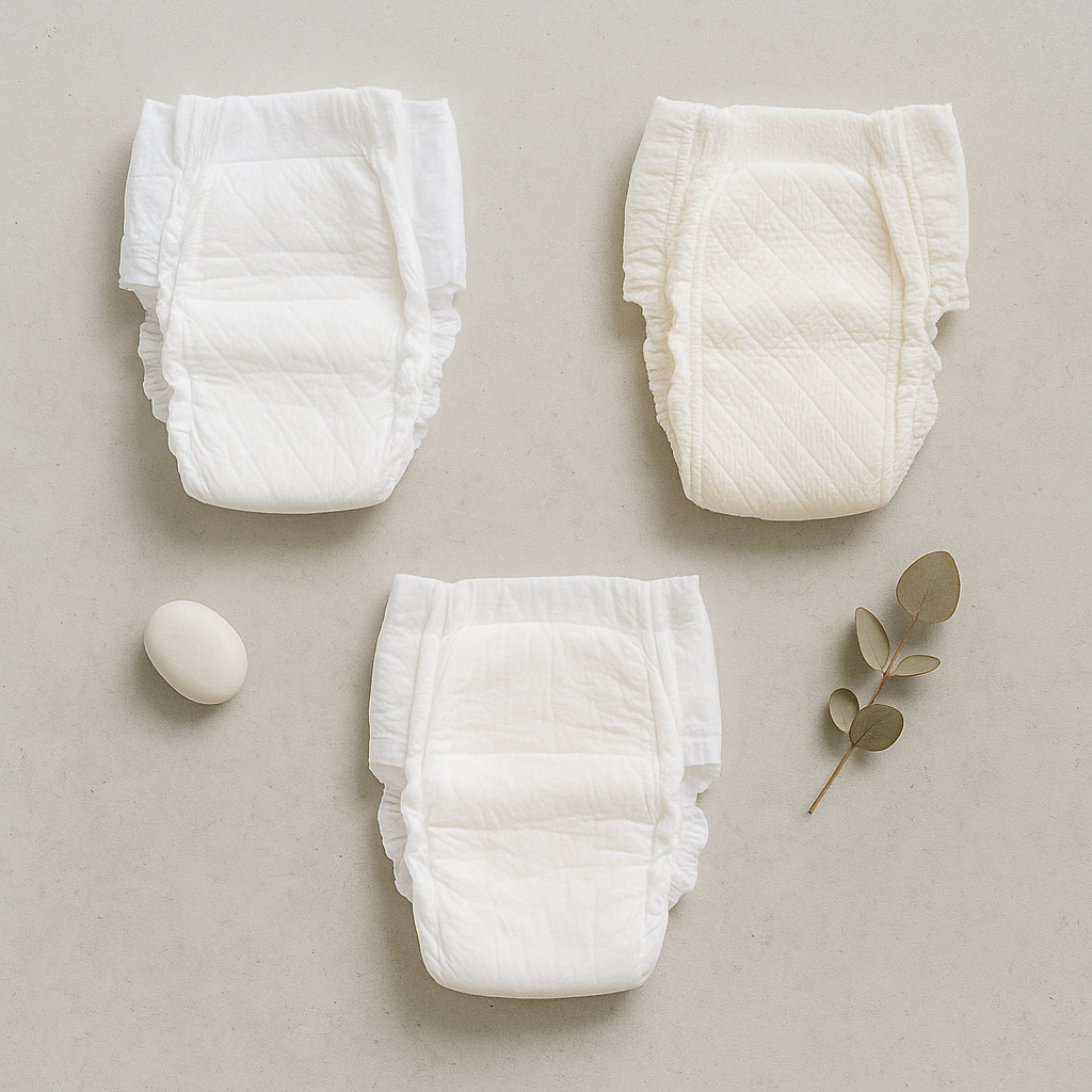 couche bébé eczéma peau atopique - présente visuellement plusieurs types de couches adaptées à la peau atopique pour guider le choix du lecteur